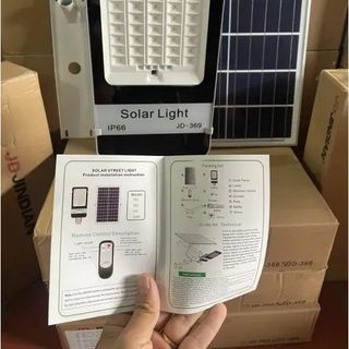 Đèn Đường Bàn Chải Năng Lượng Mặt Trời Jindian JD-369 300W