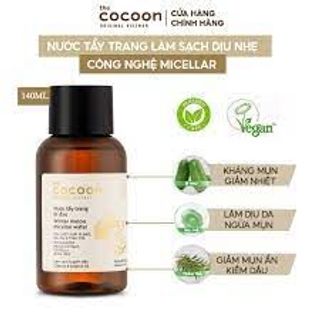 [CHÍNH HÃNG COCOON VIỆT NAM] Nước tẩy trang bí đao 140ML giá sỉ