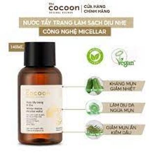 [CHÍNH HÃNG COCOON VIỆT NAM] Nước tẩy trang bí đao 140ML
