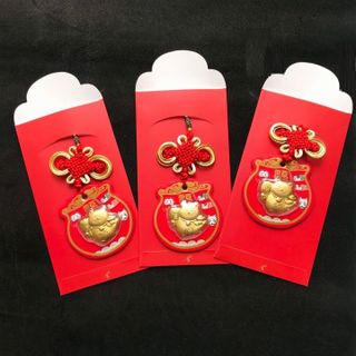 Bao lì Xì Mèo Thần Tài Cá Chép