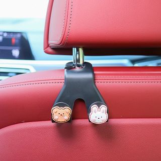 Móc treo đồ ô tô hàng sau ghế móc đôi logo hãng xe ô tô chịu tải tốt hàng siêu dày siêu chắc chắn chất liệu nhựa ABS