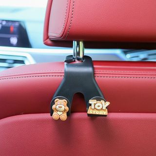 Móc treo đồ ô tô hàng sau ghế móc đôi logo hãng xe ô tô chịu tải tốt hàng siêu dày siêu chắc chắn chất liệu nhựa ABS