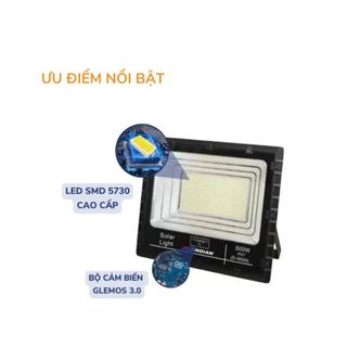 Đèn Pha Năng Lượng Mặt Trời Jindian JD-8500L 500W