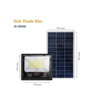 Đèn Pha Năng Lượng Mặt Trời Jindian JD-8500L 500W