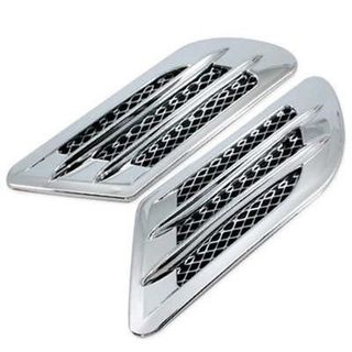 Bộ 2 mang cá trang trí 2 bên capo hoặc sườn xe hơi ô tô mô phỏng cửa gió phong cách thể thao - kiểu lưới tản nhiệt