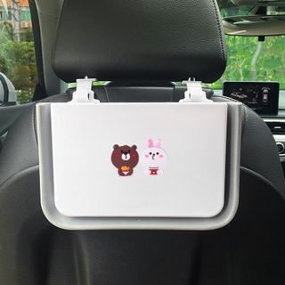 Khay đựng đồ sau ghế ô tô thông minh kiêm thùng rác mini gấp gọn tiện lợi thiết kế bắt mắt độc đáo