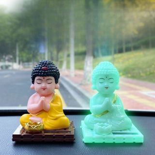 Tượng Phật Như Lai Gật Đầu Toả Vầng Hào Quang -Năng Lượng Mặt Trời Mang Lại May Mắn Tài Lộc Cho Chủ Xe