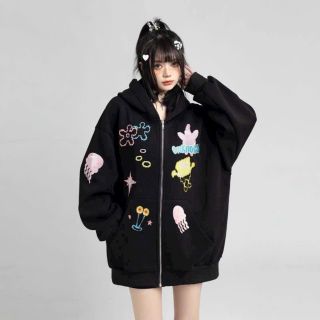Hoodie zip nỉ chân cua , in nhiều họa tiết ,nón 2 lớp vải chính