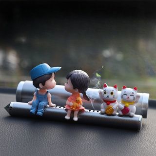 Bảng Ghi Số Điện Thoại Kèm Búa Phá Kính Mix Mô Hình Đôi Tình Nhân Siêu Đáng Yêu Trang trí Taplo ô tô