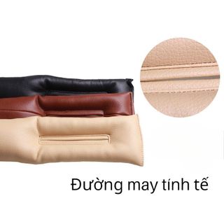Đệm lót khe ghế xe hơi ô tô da PU cao cấp tránh rơi đồ vật bụi bẩn vào khe ghế