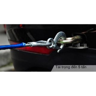 [Ảnh thật] Dây cáp cứu hộ,dây cáp thép cứu hộ ô tô,xe hơi lõi thép dài 5m,chịu lực kéo 7 tấn - Mộc Lan - Phụ kiện xế yêu