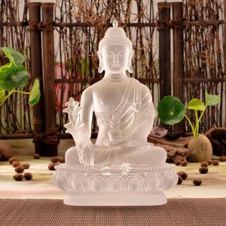 Tượng phật dược sư lưu ly quang vương phong thủy trang trí taplo ô tô nhà cửa mang lại may mắn cho gia chủ