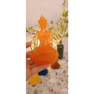 Tượng phật dược sư lưu ly quang vương phong thủy trang trí taplo ô tô nhà cửa mang lại may mắn cho gia chủ