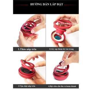 Trang trí ô tô - VÒNG XOAY VÔ CỰC kèm SÁP THƠM GALAXY KIM LOẠI GẮN TAPLO TỰ QUAY BẰNG NĂNG LƯỢNG MẶT TRỜI