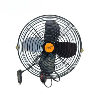 (Bán sỉ) Quạt 12v, 24v kẹp trên ô tô, xe hơi, xe tải có lồng sắt cao cấp kẹp bình ắc quy thiết kế nhỏ gọn tiện lợi