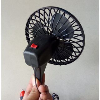 Quạt hút chân không mini 12V 4 inch màu đen có cốc hút gắn bảng điều khiển xe hơi tiện dụng
