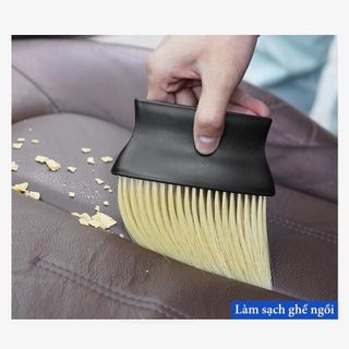 Chổi vệ sinh nội thất ô tô lông mềm giúp vệ sinh khe kẽ của gió điều hòa,vệ sinh bàn phím máy tính cán đen có Logo hãng