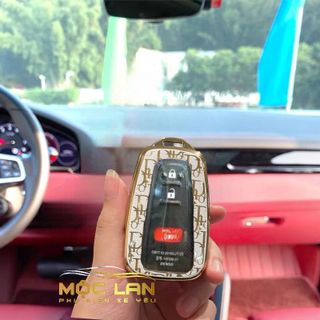 Bao chìa khóa ô tô TPU mạ vàng Doir toyota Camry , Altis ,Cross loại 3 nút và 4 bấm -ôm sát chìa bảo vệ ốp khóa