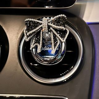 Nước hoa xe ô tô, xe hơi CATIANPAI cao cấp siêu thơm cài cửa gió gắn thiên nga, nơ đính đá trang trí và khử mùi xe