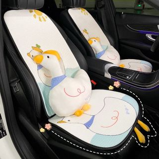 Full bộ lót ghế tản nhiệt vịt kèm gối tựa lưng vịt cao cấp cho xe hơi,ghế văn phòng