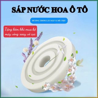 Nước Hoa Ô Tô Xe Hơi Năng Lượng Mặt Trời Khử Mùi Ô Tô Xe Hơi Kèm Sáp Thơm Ô Tô - Vòng Xoay Vô Cực