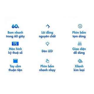 Máy Bơm Lốp Xe Ô Tô Điện Tử TOYOTA Thông Minh Tự Ngắt-Hàng Chính Hãng