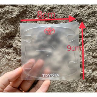 Bộ 10 Chi Tiết Miếng Dán Silicon Chống Xước Hõm Cửa, Bộ Tay Nắm Cửa , Miếng Dán Gương Ô Tô Xe Hơi Có Logo Các Hãng Xe