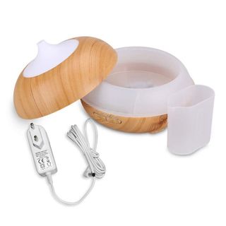 Máy xông tinh dầu Máy xông sử dụng công nghệ siêu âm tiên tiến Máy xông tinh dầu Vân gỗ sang trọng Dung tích 500ml
