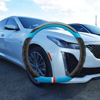 Bọc vô lăng vân carbon phối da nhiều màu - Luxury Car size 36cm, 38cm - D cut D06 cao cấp phù hợp với xe 4,5,7 chỗ
