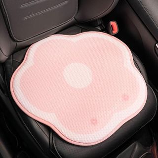 Bộ lót ghế tản nhiệt hoạt hình thỏ hồng dễ thương - Bộ gối tựa cao cấp cho mùa thu đông 2024