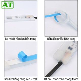 Bộ 2 LED Mí Ô Tô Tích Hợp Xi Nhan Nháy Đuổi Dài 60cm Lắp xin Nhan Chạy Đuổi Kiểu Audi 12v và 24v cho Xe Con Và Xe Tải