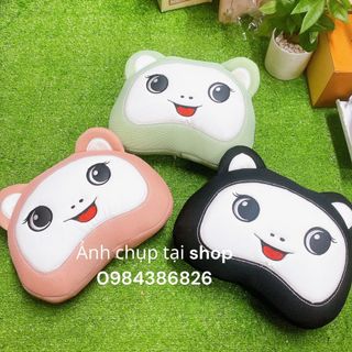 Combo 1 bộ lót ghế ô tô Bear hạt gỗ tặng gối cổ và lưng gấu Bear Hạt gỗ massage chống nóng thoáng khí