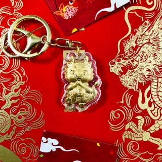 Móc khoá hình con rồng vàng