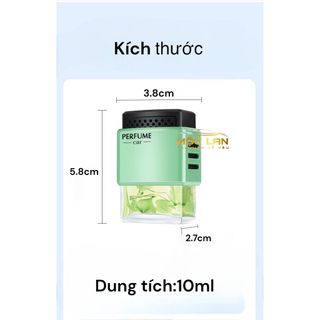 Nước Hoa Kẹp Cửa Gió Ô Tô Perfume Chính Hãng BUSHINECO - thơm mát giúp khử mùi xe hơi , ôtô chống say xe