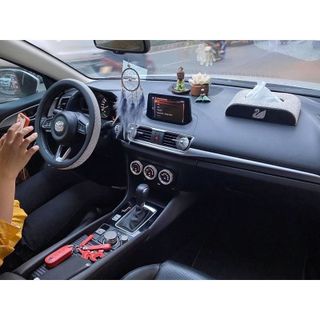 Trang trí đính đá nội thất xe mazda,ốp trang trí nội thất Mazda3, Cx5, Mazda6, Cx8,núm điều khiển trung tâm