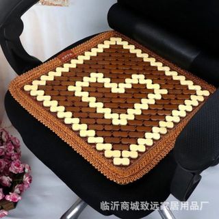 Miếng Lót Ghế, Thảm Lót Ghế Tre Trúc Thoáng Khí Cho Ô Tô, Ghế Văn Phòng Chất Liệu Hạt Gỗ Trúc Cao Cấp