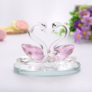 [Ảnh thật] Thiên nga đá đôi có đế đặt tablo ô tô, trang trí văn phòng.Thiên nga trang trí xe sang trọng, cao cấp.