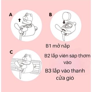 Sáp thơm nước hoa ô tô mô hình hoạt hình,gấu,doremon,Superman...kẹp cửa gió điều hòa trang trí nội thất xe hơi