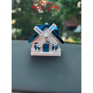 Nước hoa ô tô mô hình ngôi nhà MY HOME có cánh quạt xoay bằng năng lượng mặt trời dung tích 40ml