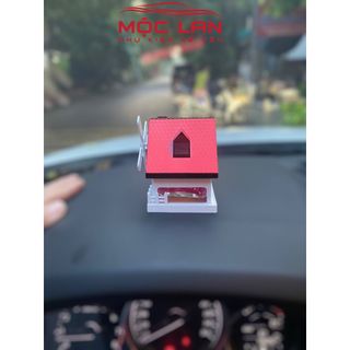Nước hoa ô tô mô hình ngôi nhà MY HOME có cánh quạt xoay bằng năng lượng mặt trời dung tích 40ml