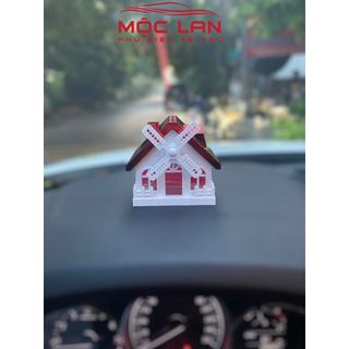 Nước hoa ô tô mô hình ngôi nhà MY HOME có cánh quạt xoay bằng năng lượng mặt trời dung tích 40ml