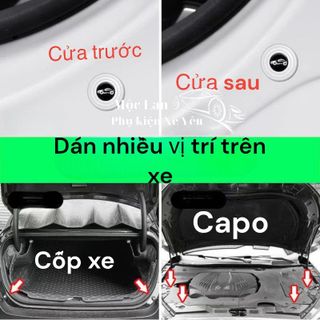 Nút Cao Su Giảm Chấn Giảm Lực Đóng Cửa Ô Tô Phát Quang Ban Đêm- Chống Sốc Bảo Vệ Cánh Cửa Xe Ô Tô (Loại 1)