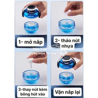 Nước hoa CATP đeo tai nghe có cánh quạt xoay bằng năng lượng mặt trời - dung tích 50ml chiết xuất 100% tự nhiên