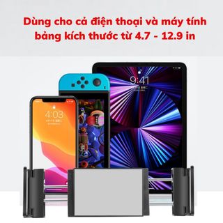 Giá đỡ máy tính bảng, điện thoại kẹp ghế sau ô tô xoay 360 gấp có thể gấp gọn lại