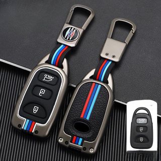 Ốp khóa kim loại phản quang-Ốp Chìa Khoá KIA Carens, Sportage 2005-2010 3,Hyundai Nút Đời Xe Cũ