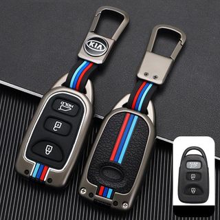 Ốp khóa kim loại phản quang-Ốp Chìa Khoá KIA Carens, Sportage 2005-2010 3,Hyundai Nút Đời Xe Cũ