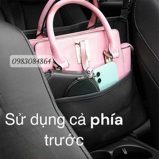 Túi đựng đồ ở giữa 2 ghế ô tô chất liệu bằng da cao cấp chứa đựng khăn giấy,chai nước điện thoại,túi sách tiện lợi....