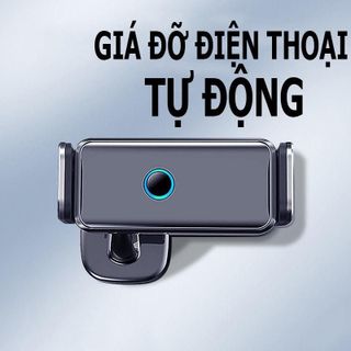 Giá Đỡ Điện Thoại Trên Xe Ô Tô, Cảm Ứng Hoàn Toàn Tự Động, Dính Bảng Taplo Và Kẹp Khe Gió Điều Hòa - Hàng Nhập Khẩu