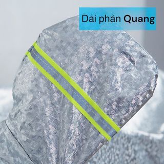 Bạt phủ xe máy loại dày áo trùm phủ bọc che nắng mưa xe máy vải tráng nhôm cao cấp