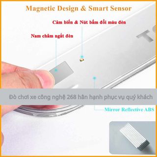 Ốp bậc cửa có đèn LED nhiều màu - KHÔNG DÂY danh cho ô tô với chế độ 7 màu